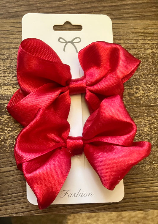 Velvet Piggie Bows